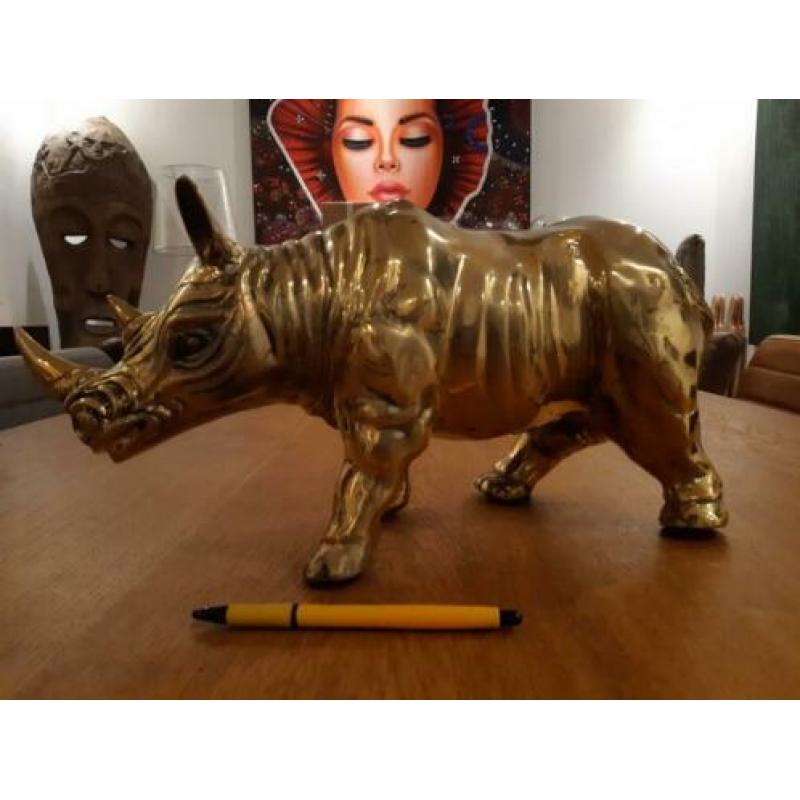 messing neushoorn rhino brass nieuw Eric Kuster stijl