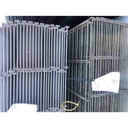 30m Gebrand Hekwerk 120cm 8x6x8 - 2e keus palen
