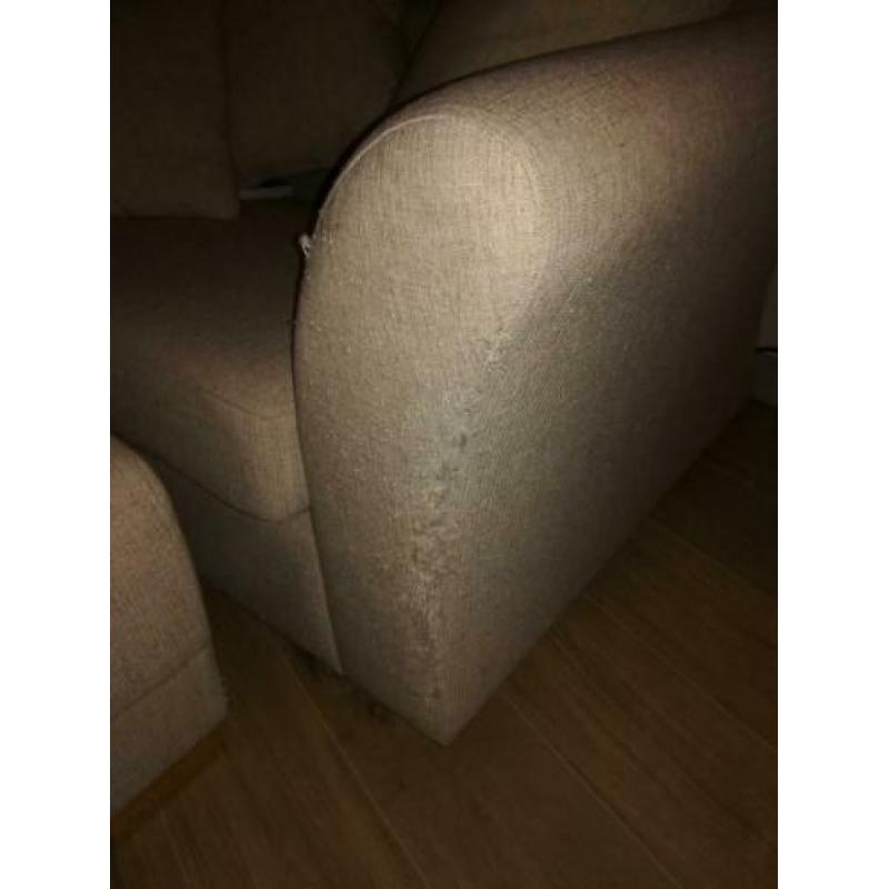 Sofa met poef