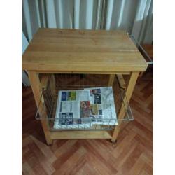 Houten keukentrolly 50x65x87