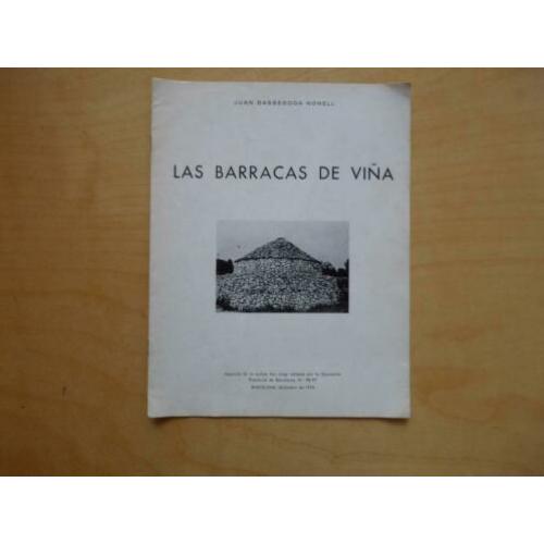 Las Barracas de Vina Provincia de Barcelona No 98-99 1976