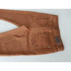 Nieuwe skinny cognac kleur. Broek dames.