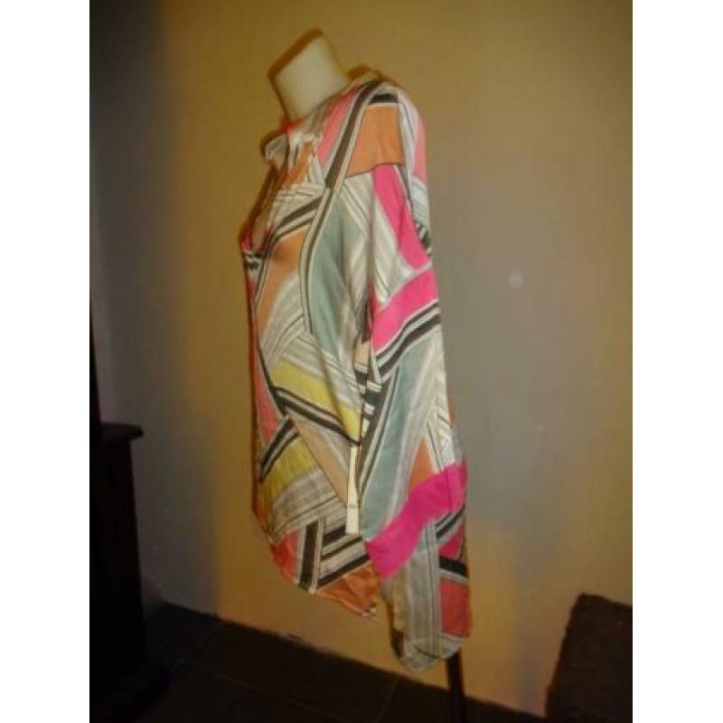 D4A Ana Alcazar zijden achtig tuniek print abstract nieuw M
