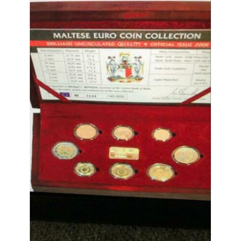 Voor de liefhebber!!! Mooie set Malta 2008 compleet (24,95)