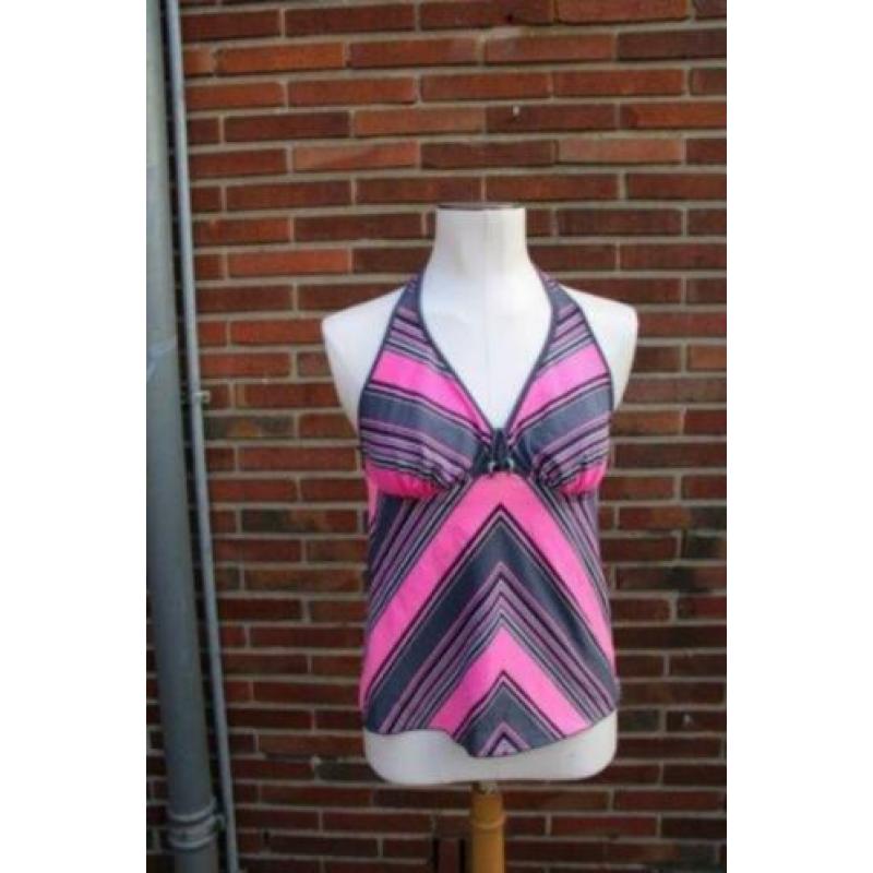 Tankini bovenstuk roze/grijs mt S AANBIEDING