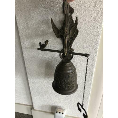 Prachtige grote bronzen deurbel