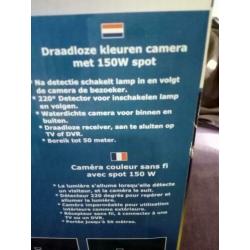 Draadloze kleuren camera set