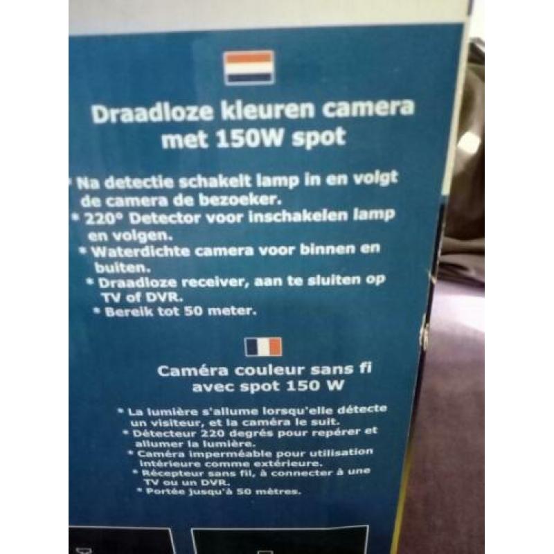 Draadloze kleuren camera set