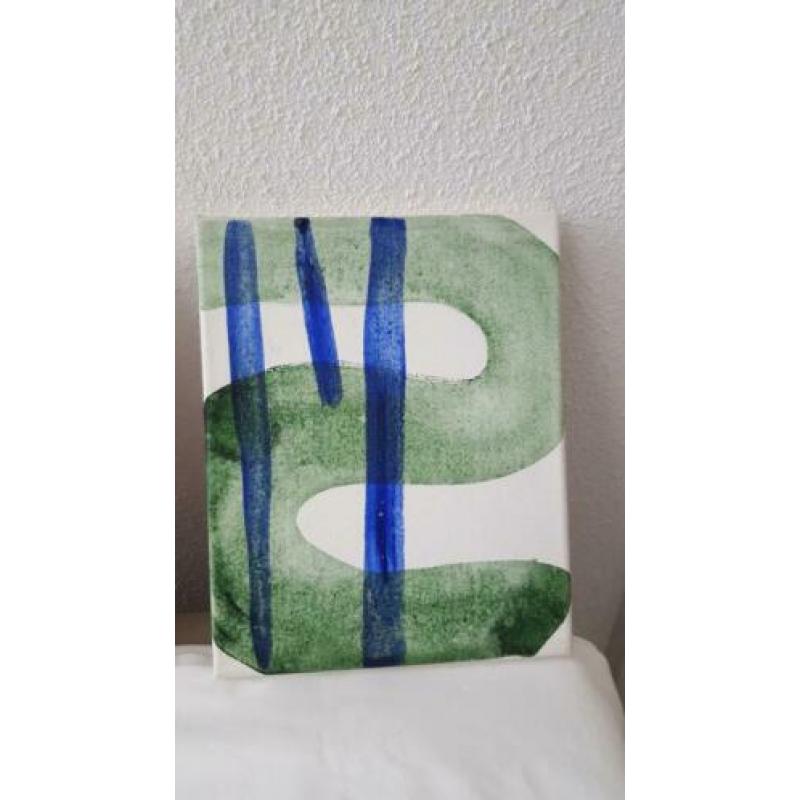 3 luikje handgeschilderd op doek