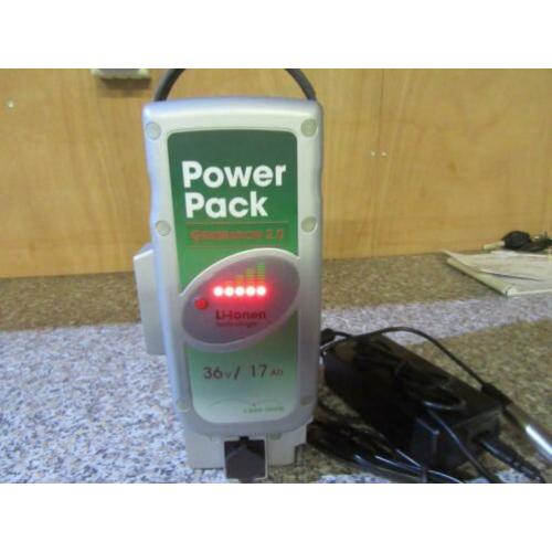 bijna nieuwe flijer accu 36 volt 17 amp ruim 600 watt