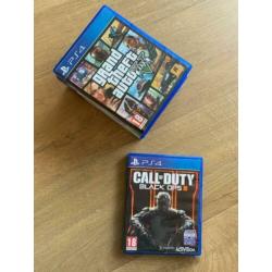 PlayStation PS4 diverse games spellen GTA Black Ops FIFA 18