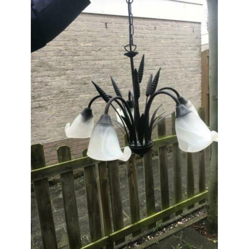 mooie hanglamp kroonluchter met 5 lampen
