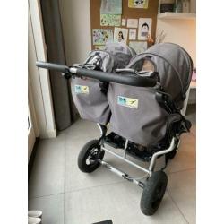 Dubbele/duo/twin kinderwagen (Twinner Twist Duo, TFK)