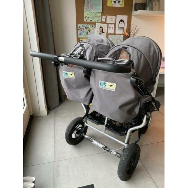 Dubbele/duo/twin kinderwagen (Twinner Twist Duo, TFK)