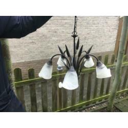 mooie hanglamp kroonluchter met 5 lampen