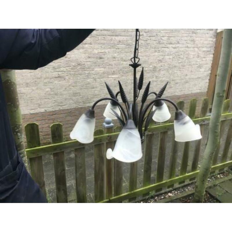 mooie hanglamp kroonluchter met 5 lampen