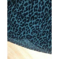 Groene soepele rok Ambika Leopard print maat S