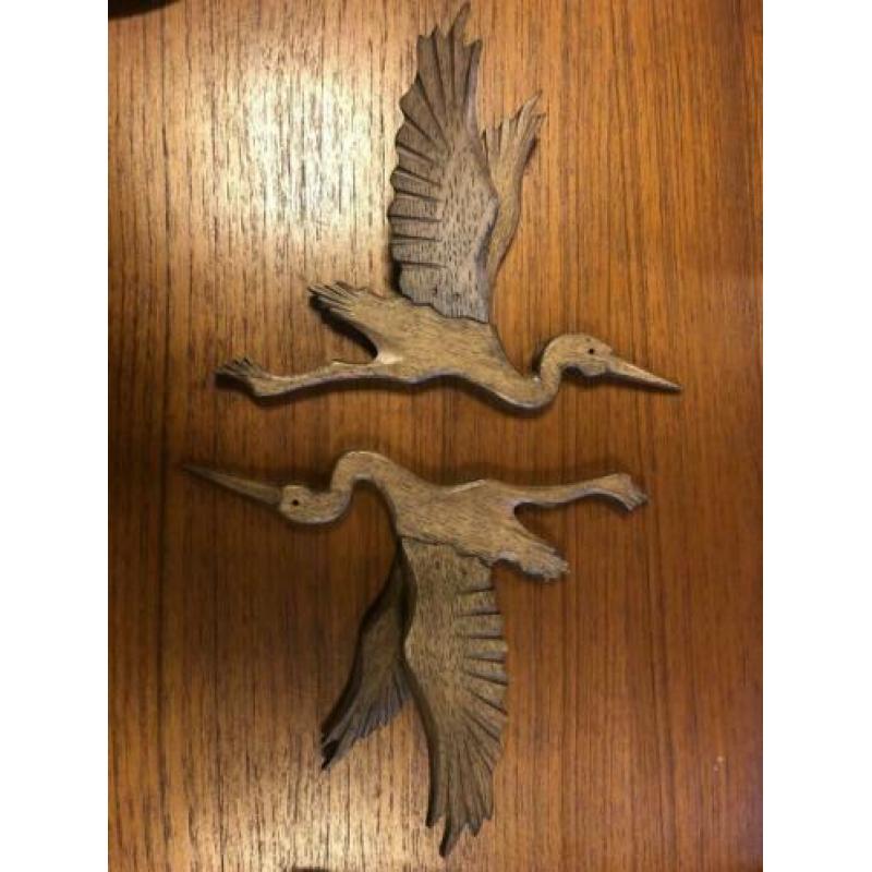 Vintage vogels muurhangers muurdecoratie ornamenten