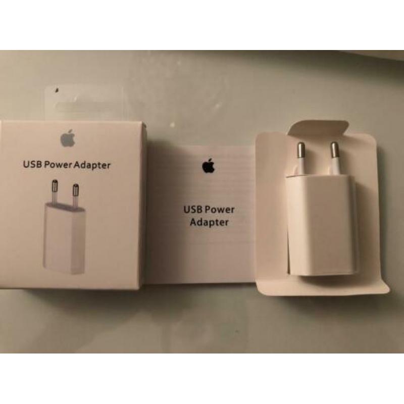 Originele Apple adapter en evt ook oplader