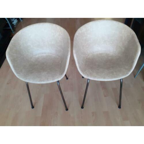 2 Mooie Kunstlederen stoelen, Nieuw! 50,-!