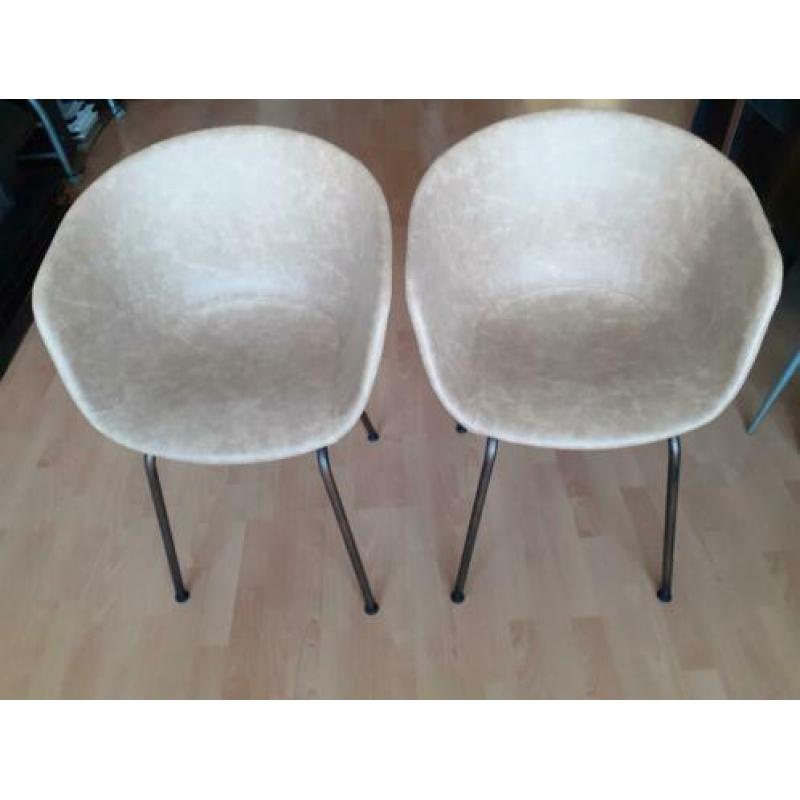 2 Mooie Kunstlederen stoelen, Nieuw! 50,-!