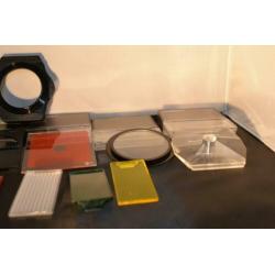 Cokin filterhouder met 4 filters en gekleurde flits filters