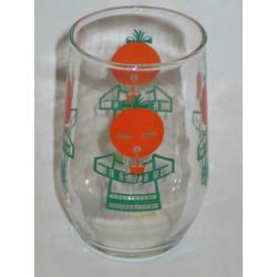 6x Retro jaren 50 glas limonade aardbei tomaat citroen