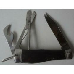 Zakmes met vele functies, dicht 11 cm lang, open 20 cm