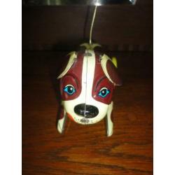 vintage curiosa mechanisch blikken speelgoed hond