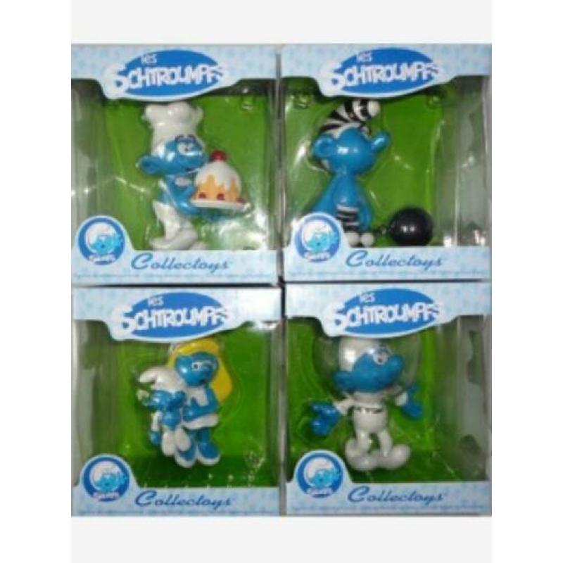 XL Brilsmurf -- handgemaakte Smurfen Plastoy - NIEUW!