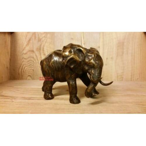Bronzen beeld / OLIFANT / 14 cm hoog