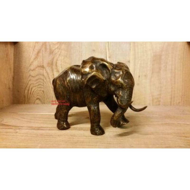 Bronzen beeld / OLIFANT / 14 cm hoog