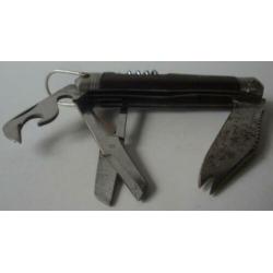 Zakmes met vele functies, dicht 11 cm lang, open 20 cm