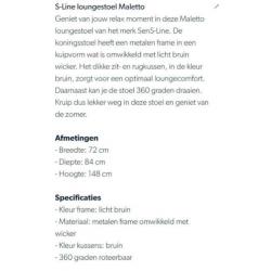 Ei stoel, lounge stoel SenS-Line Maletto