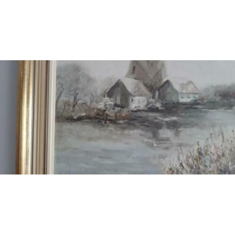 Antiek Schilderij (gesigneerd J Jurgens 1943)