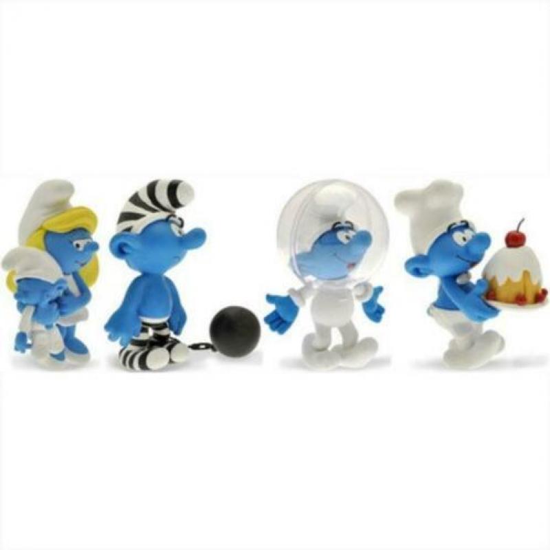 XL Brilsmurf -- handgemaakte Smurfen Plastoy - NIEUW!