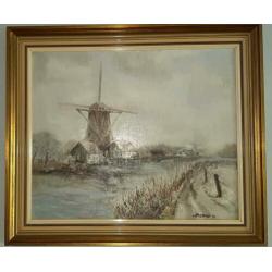 Antiek Schilderij (gesigneerd J Jurgens 1943)