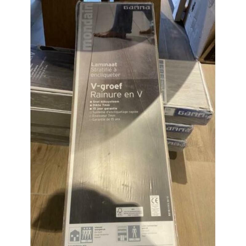 6 pakken laminaat vergrijsd eiken