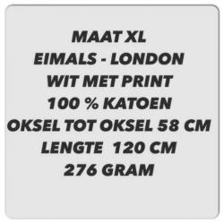 Maat xl - katoenen tuniek - wit geprint