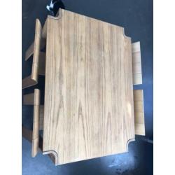 Eetkamerset Gijs Bakker stripstoelen Castelijn