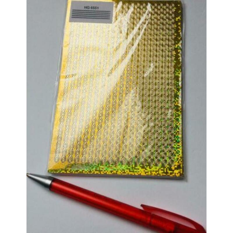 Randjes glitter laser stickers