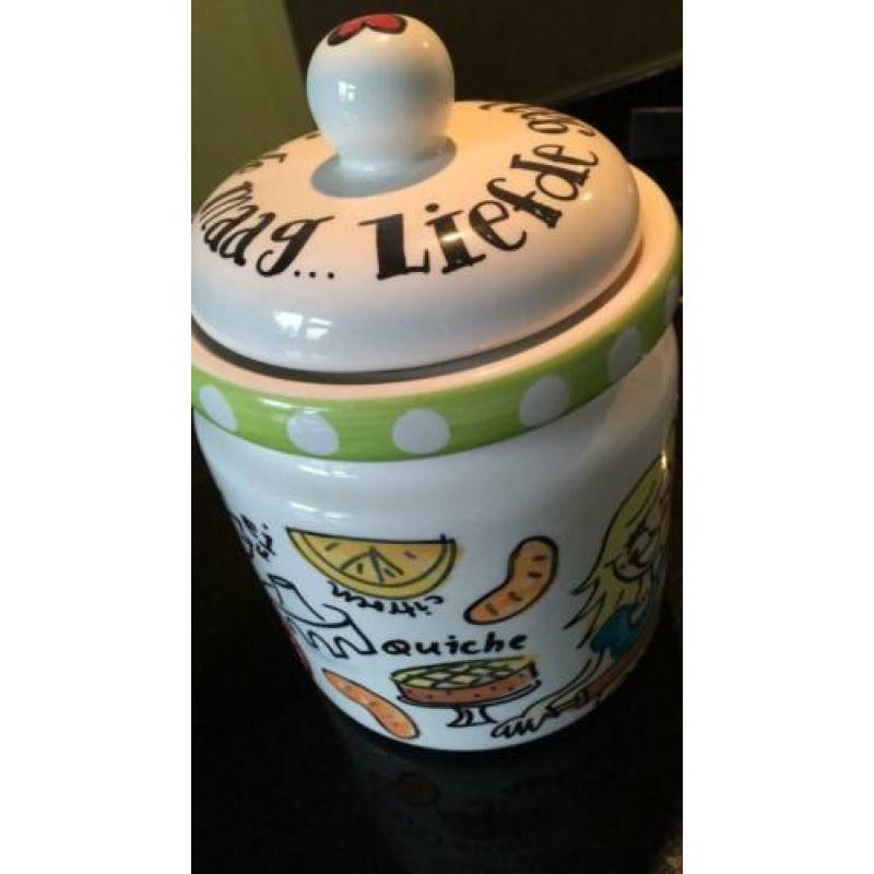 Mooie voorraadpot of koektrommel van Blond