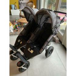 Dubbele/duo/twin kinderwagen (Twinner Twist Duo, TFK)