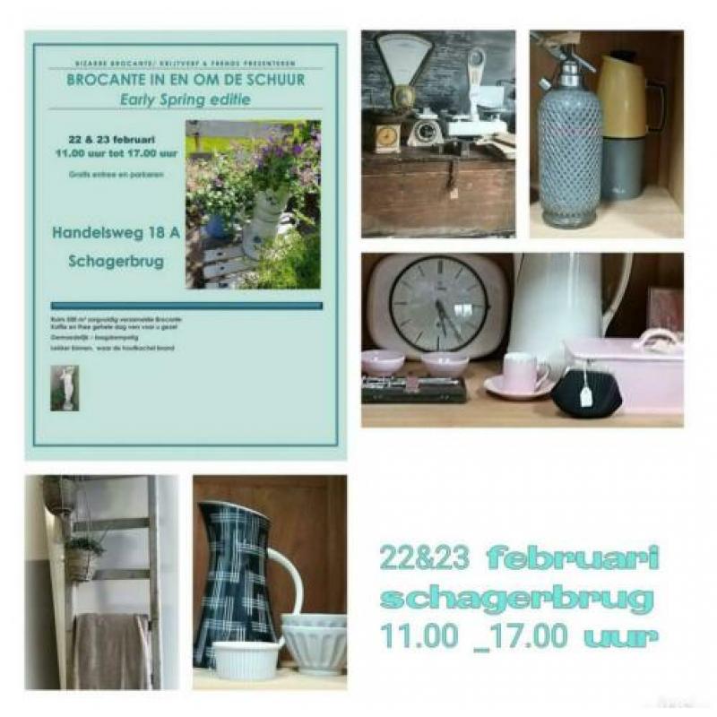 22 & 23 februari BROCANTE SCHUUR VERKOOP IN SCHAGERBRUG