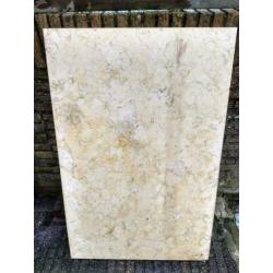 Marmer blad / plaat geel 115 x 76 x 3 cm, natuursteen