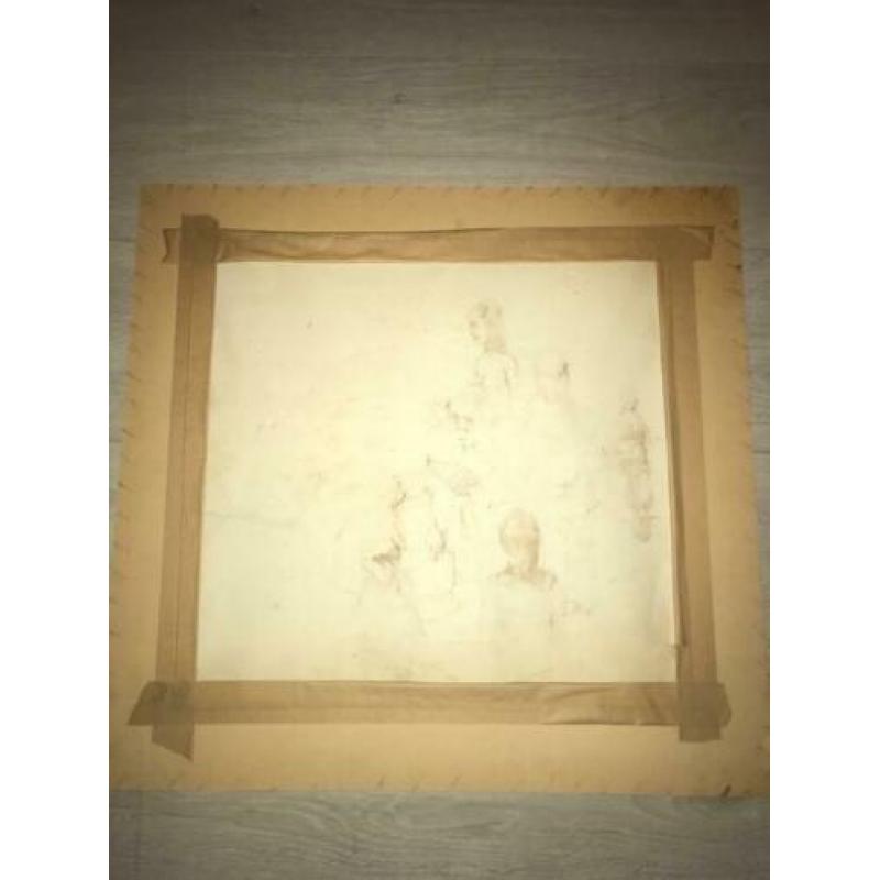 Gravure oud . Beschadigd