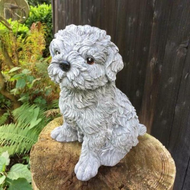 Shihtzu-Maltezer-decoratie- hondenfiguren-hond- puppy