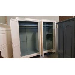 Landelijke brocante garderobe slaapkamer kasten, kledingkast