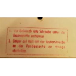 weegschaal -jaren 30/40 'plastic' duits BHG later dr oetker