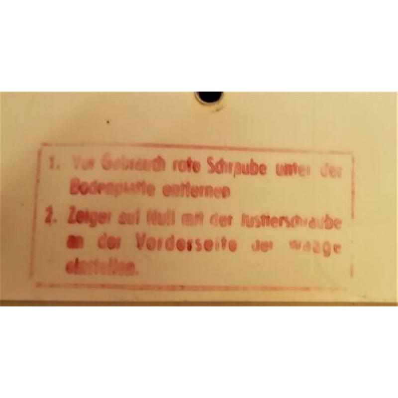 weegschaal -jaren 30/40 'plastic' duits BHG later dr oetker